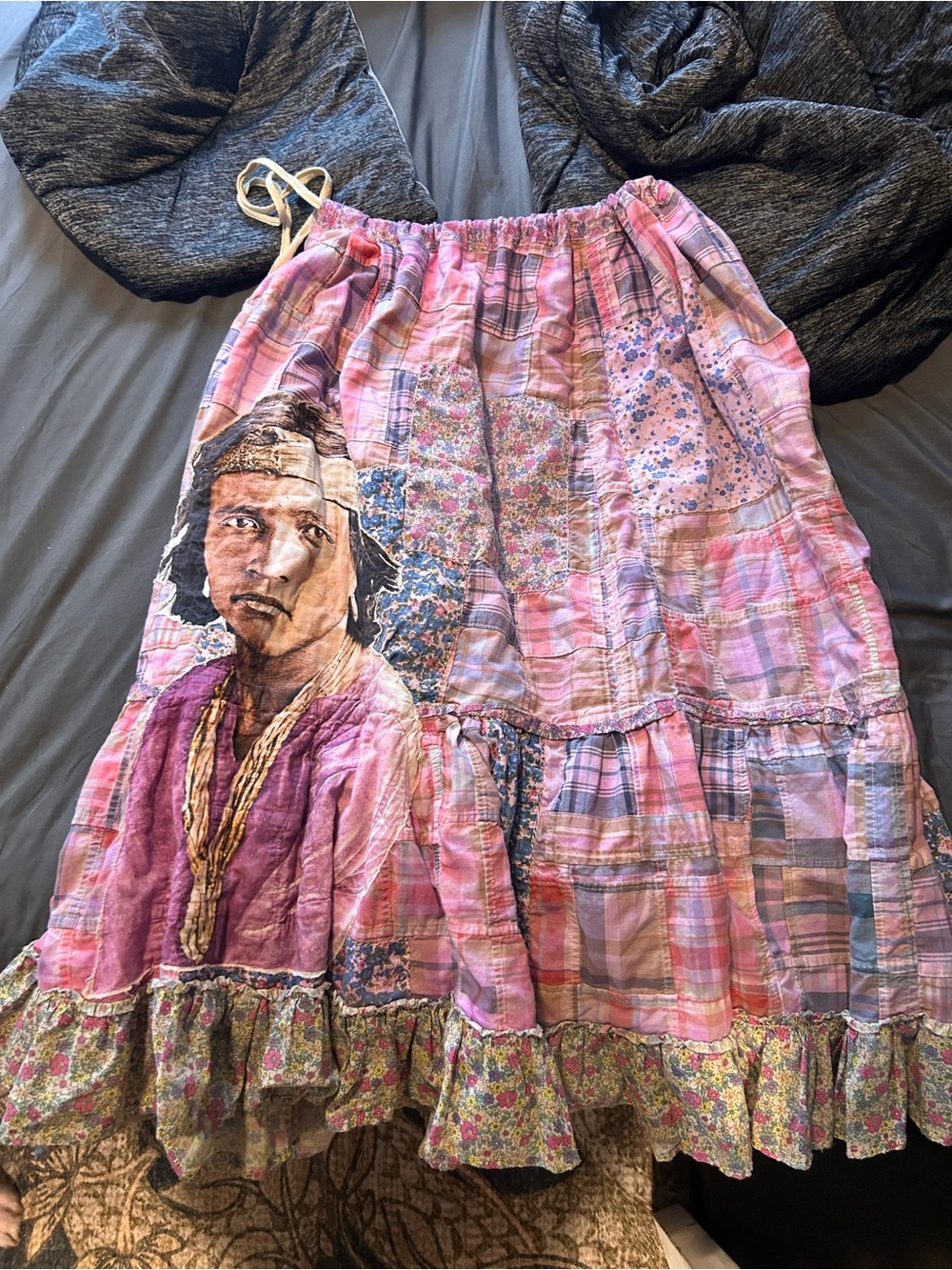 Magnolia Pearl Love Lavender & Pink Patchwork Spirit Warrior Skirt - Picture 6 of 10